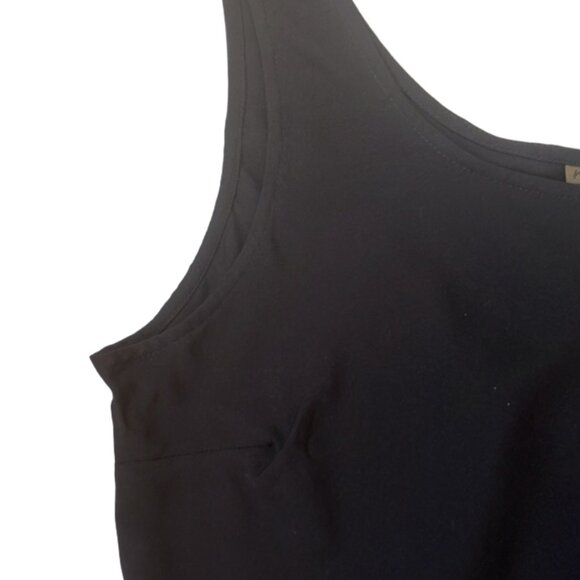 NWOT Harari black 100% silk tank top shell cami size L - Picture 2 of 5